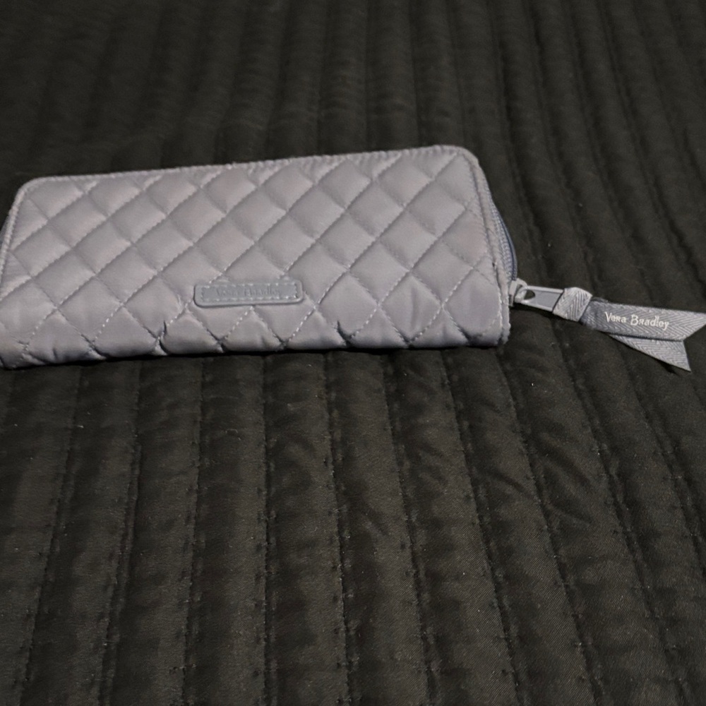Vera Bradley Quilted Silver Wallet